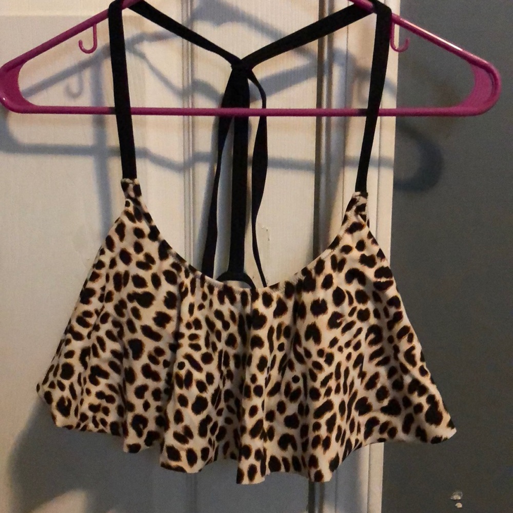 Cheetah print bikini top